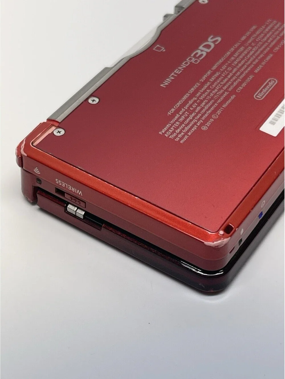 Nintendo 3DS Red Handheld Console Tested Working Excellent Condition
